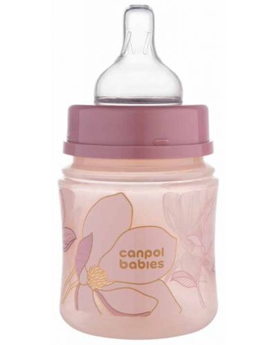 Μπουκάλι κατά των κολικών Canpol babies - Easy Start, Gold, 120 ml, ροζ - 2