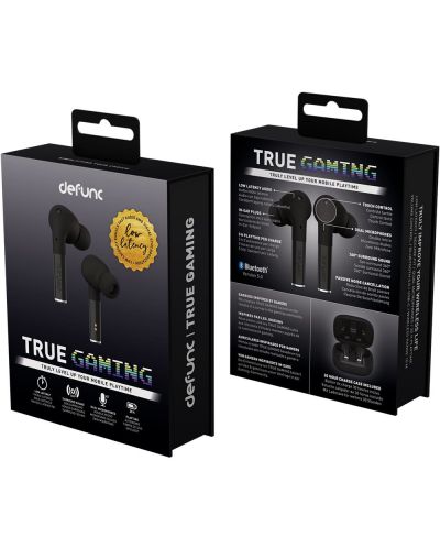 Ασύρματα ακουστικά Gaming Defunc - TRUE GAMING, TWS, μαύρα - 5
