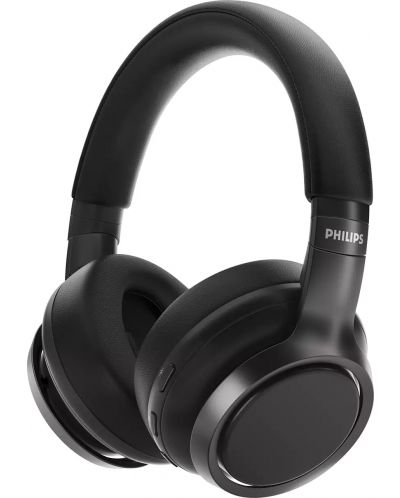 Ασύρματα ακουστικά με μικρόφωνο Philips - TAH9505BK, μαύρα - 1