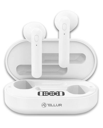 Ασύρματα ακουστικά Tellur - Flip, TWS, άσπρα - 1