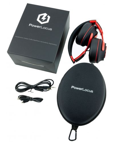 Ασύρματα ακουστικά PowerLocus - P3 Matte, κόκκινα - 3