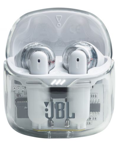 Ασύρματα ακουστικά JBL - Tune Flex Ghost Edition, TWS, ANC, λευκά  - 3