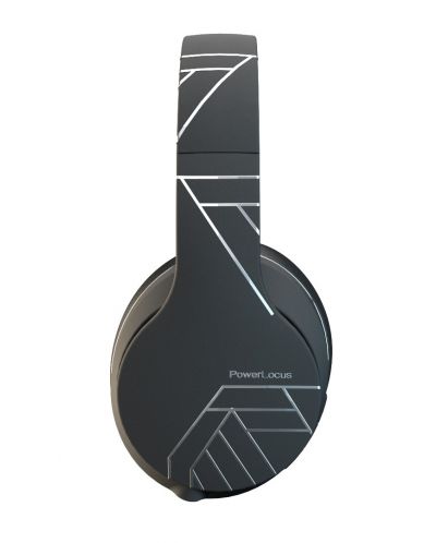 Ασύρματα ακουστικά PowerLocus - P6, μαύρα/ασημί - 3