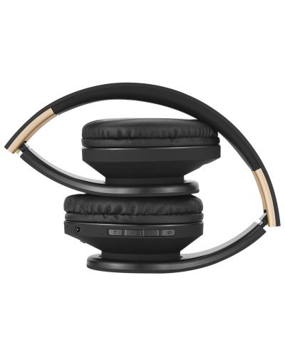 Ασύρματα ακουστικά PowerLocus - P2, μαύρα/χρυσά - 3