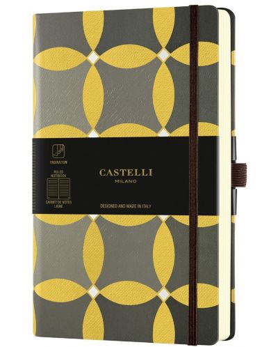 Σημειωματάριο Castelli Oro - Circles, 9 x 14 cm, με γραμμές - 1