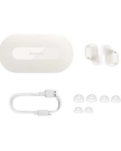 Ασύρματα ακουστικά  Baseus - Bowie EZ10, TWS, λευκά  - 3