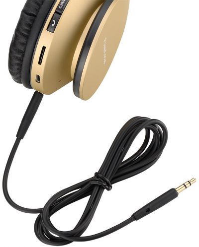 Ασύρματα ακουστικά PowerLocus - P1, χρυσό χρώμα - 3