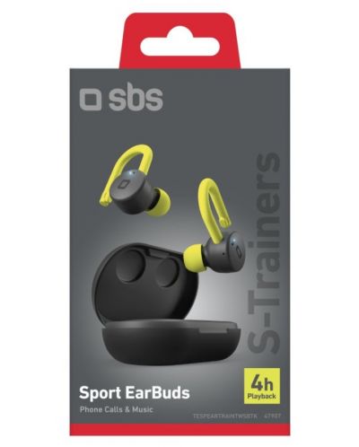 Ασύρματα ακουστικά SBS - S-Trainers, TWS, μαύρο/πράσινο - 2