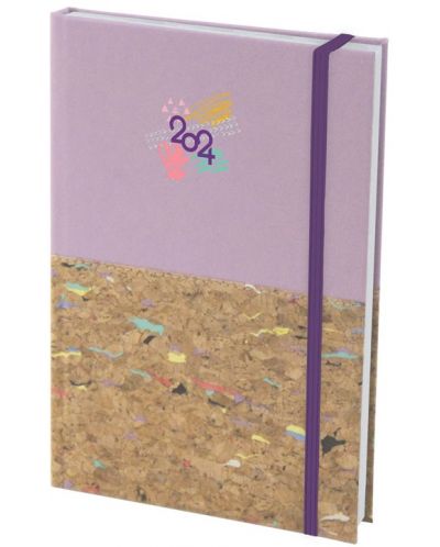 Σημειωματάριο με λάστιχο Spree - Pastel Pop, 168 φύλλα, ποικιλία, 2024 - 5