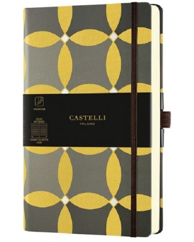Σημειωματάριο Castelli Oro - Circles, 13 x 21 cm, με γραμμές - 1