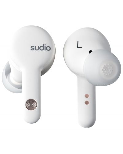 Ασύρματα ακουστικά Sudio - A2, TWS, ANC, λευκά - 2