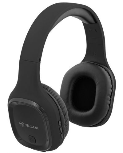 Ασύρματα ακουστικά με μικρόφωνο Tellur - Pulse, μαύρα - 1