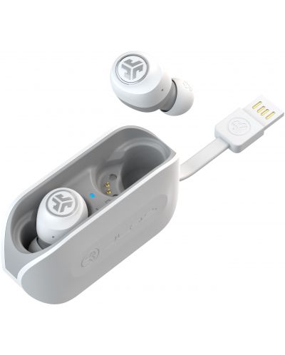 Ασύρματα ακουστικά με μικρόφωνο JLab - GO Air, TWS, λευκά/γκρι - 2