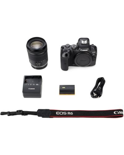 Φωτογραφική μηχανή Mirrorless Canon - EOS R6, RF 24-105mm, f/4-7.1 IS STM, Μαύρη  - 8
