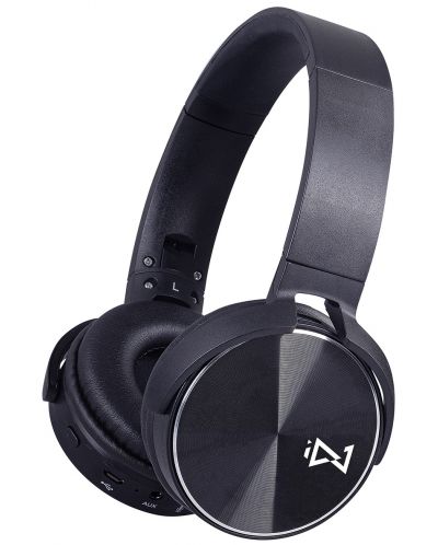 Ασύρματα ακουστικά με μικρόφωνο Trevi - DJ 12E50 BT, μαύρα - 1