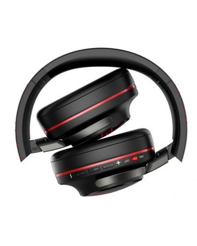 Ασύρματα ακουστικά PowerLocus - MoonFly, μαύρα/κόκκινα - 3