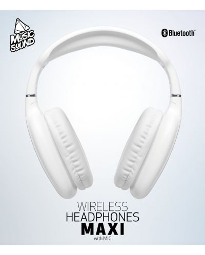 Ασύρματα ακουστικά Cellularline - Music Sound Maxi, άσπρα - 4