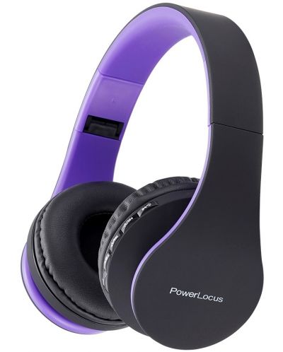 Ασύρματα ακουστικά PowerLocus - P1, μωβ - 3