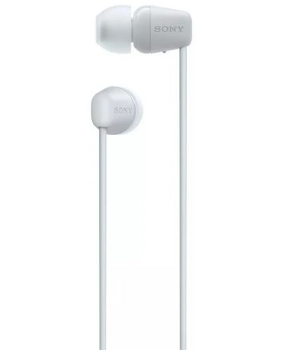 Ασύρματα ακουστικά με μικρόφωνο Sony - WI-C100, άσπρα - 2