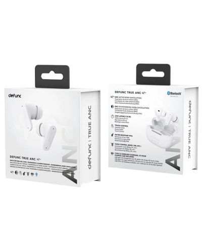 Ασύρματα ακουστικά  Defunc - TRUE ANC, TWS, λευκό - 4