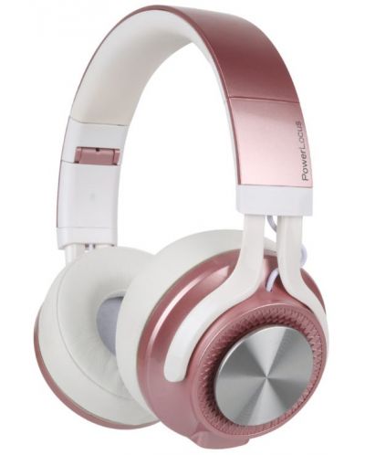 Ασύρματα ακουστικά PowerLocus - P3, ροζ - 1