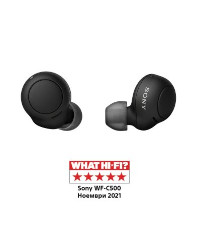 Ασύρματα ακουστικά Sony - WF-C500, TWS, μαύρα - 1