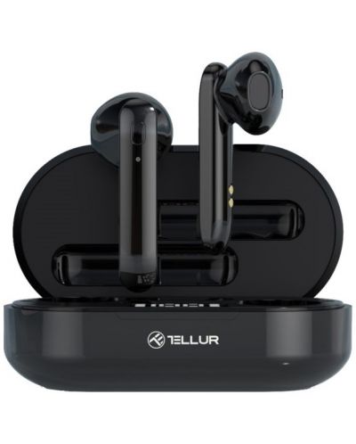 Ασύρματα ακουστικά Tellur - Flip, TWS, μαύρα - 1