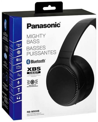 Ασύρματα ακουστικά με μικρόφωνο Panasonic - RB-M500BE, μαύρα - 3