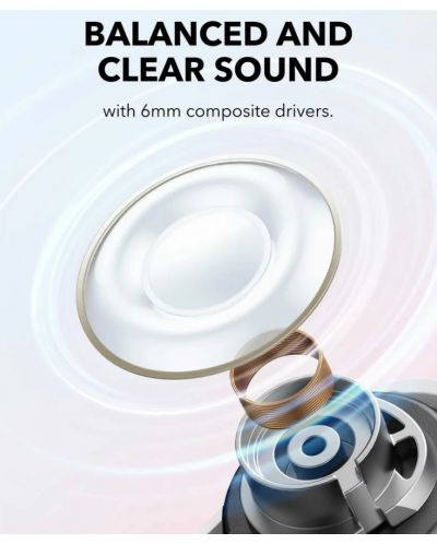 Ασύρματα ακουστικά Anker - Soundcore A30i, TWS, άσπρα  - 3