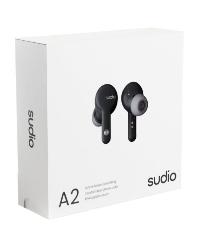 Ασύρματα ακουστικά Sudio - A2, TWS, ANC, μαύρο - 7
