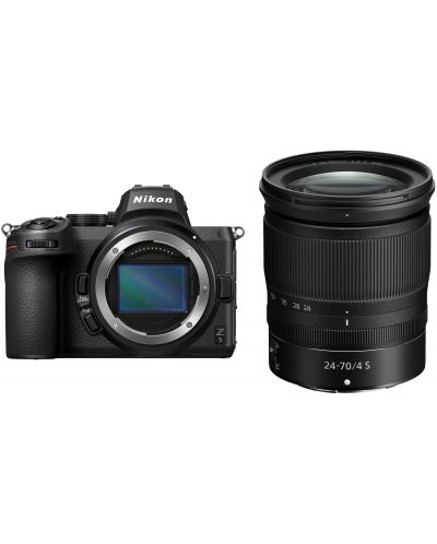 Φωτογραφική μηχανή Mirrorless Nikon - Z5, Nikkor Z 24-70mm, f/4 S, μαύρο - 1