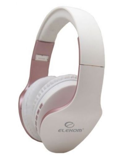 Ασύρματα ακουστικά με μικρόφωνο Elekom - EK-P18, λευκό - 1