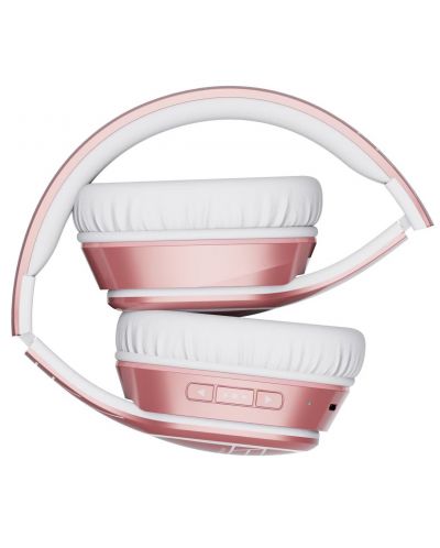 Ασύρματα ακουστικά με μικρόφωνο PowerLocus - P7 Upgrade, ροζ/λευκό - 4