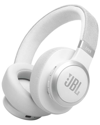 Ασύρματα ακουστικά JBL - Live 770NC, ANC, λευκά - 1