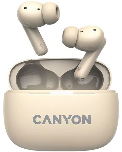 Ασύρματα ακουστικά Canyon - CNS-TWS10, ANC, μπεζ - 1