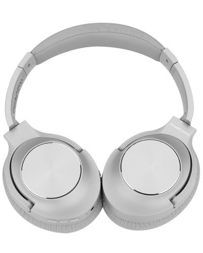 Ασύρματα ακουστικά με μικρόφωνο  PowerLocus - CD, ANC,ασημί - 4