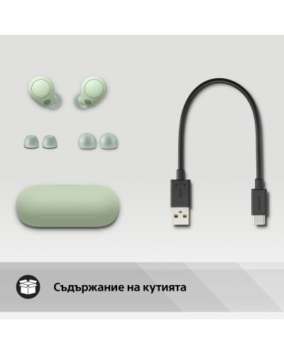 Ασύρματα ακουστικά Sony - WF-C700N, TWS, ANC, πράσινο - 11