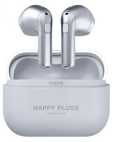 Ασύρματα ακουστικά  Happy Plugs - Hope, TWS,ασημί - 1