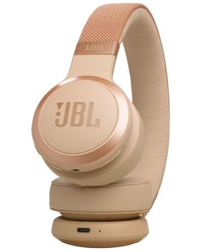 Ασύρματα ακουστικά JBL - Live 670NC, ANC, Sandstone - 2