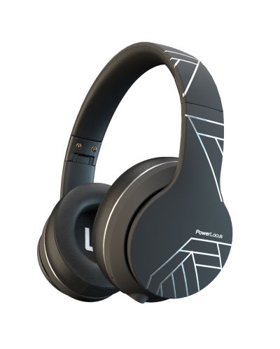 Ασύρματα ακουστικά PowerLocus - P6, μαύρα/ασημί - 1