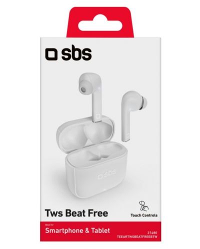 Ασύρματα ακουστικά SBS - Beat Free, TWS, λευκό - 3