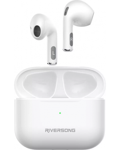 Ασύρματα ακουστικά  Riversong - Air Mini Pro, TWS, λευκά - 1