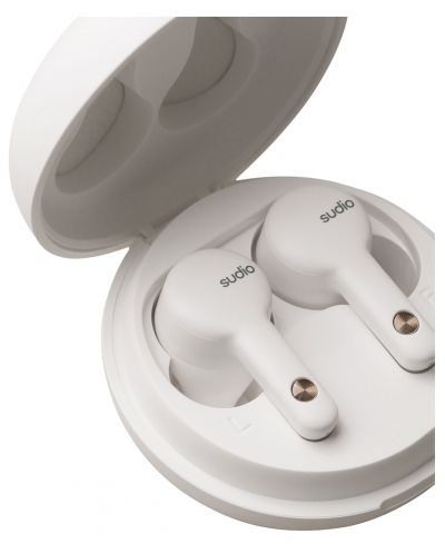 Ασύρματα ακουστικά Sudio - A2, TWS, ANC, λευκά - 6