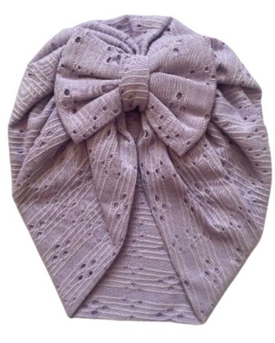 Βρεφικό καπέλο τουρμπάνι Kayra Baby - Μωβ - 1