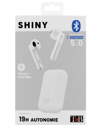 Ασύρματα ακουστικά με μικρόφωνο TNB - Shiny, TWS, άσπρα - 3