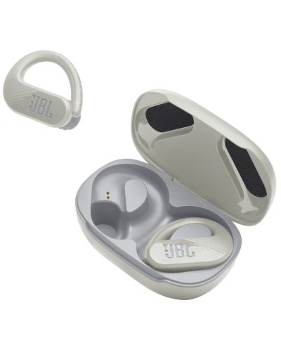 Ασύρματα ακουστικά  JBL - Endurance Peak 3, TWS, λευκό/γκρι - 2