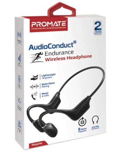 Ασύρματα ακουστικά με μικρόφωνο ProMate - Ripple, μαύρο - 3
