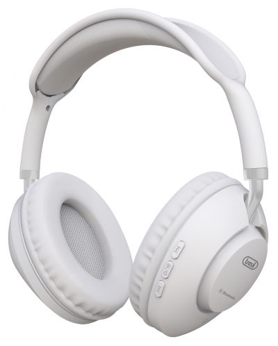 Ασύρματα ακουστικά με μικρόφωνο Trevi - DJ 12E42 BT, λευκά - 1