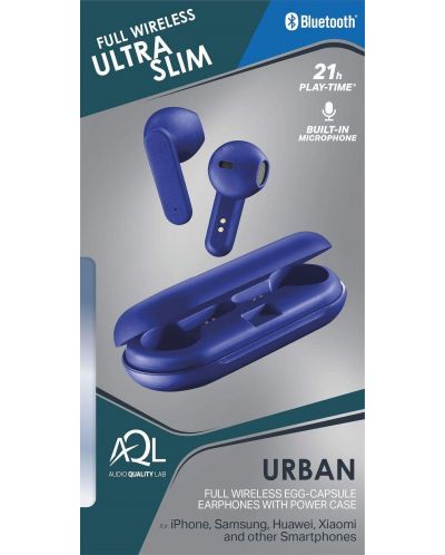 Ασύρματα ακουστικά Cellularline - Urban, TWS, μπλε - 4