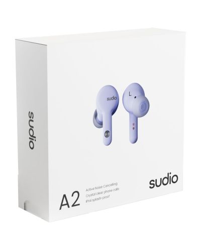 Ασύρματα ακουστικά Sudio - A2, TWS, ANC, μωβ - 7